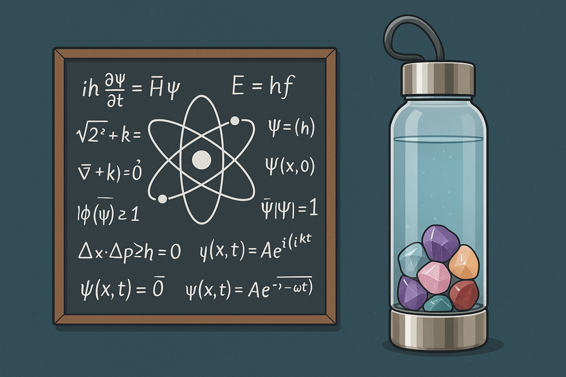 Edelsteen waterfles: zo werkt het echt (zonder dat de stenen in het water liggen)