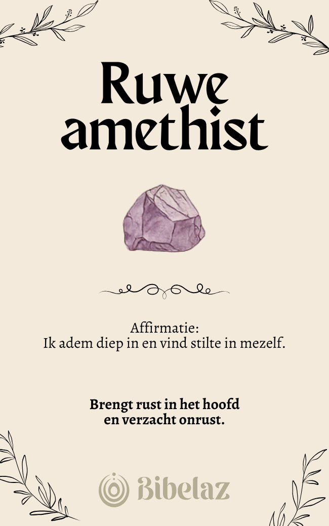 Amethist ruwe steen