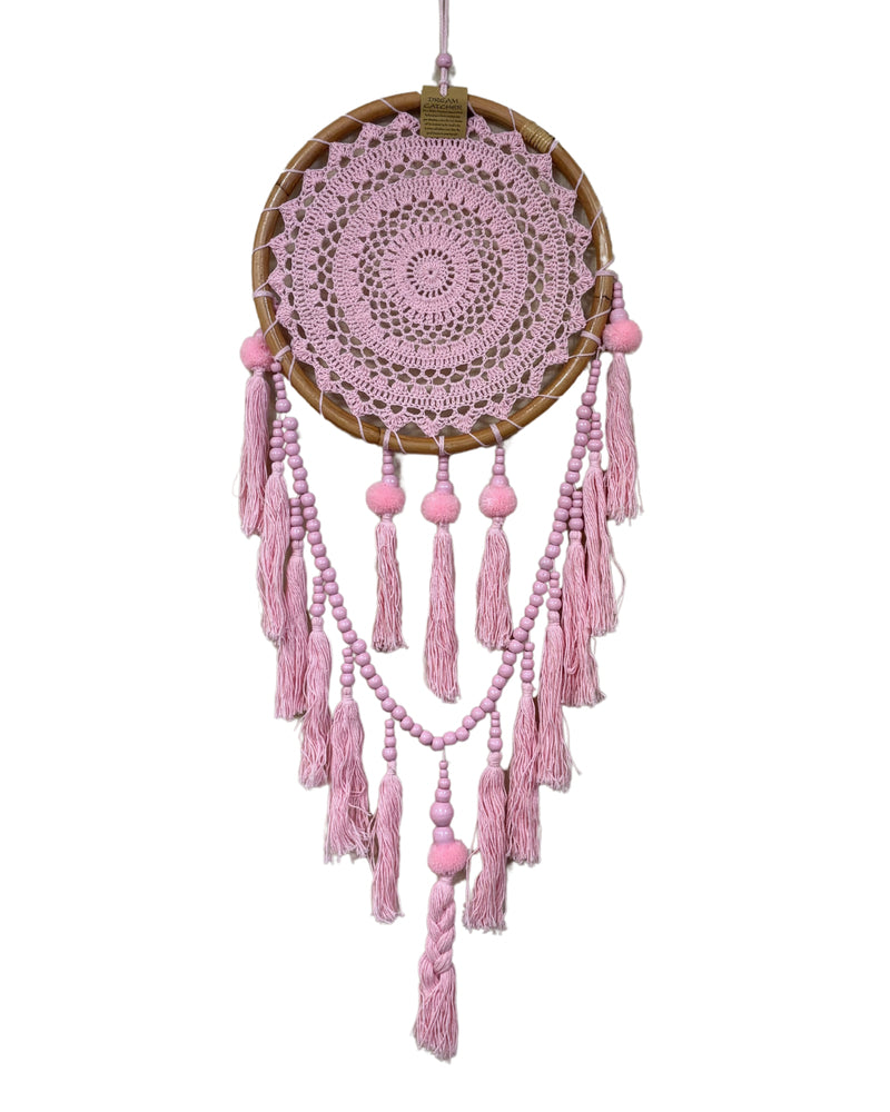 Dreamcatcher Pompoms pink