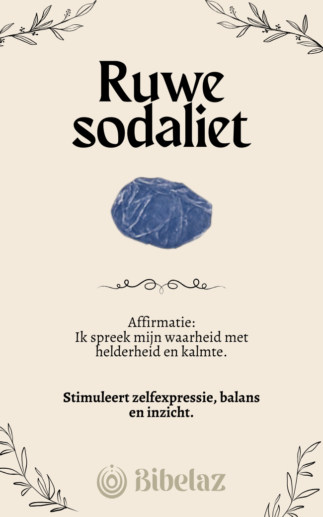 Sodaliet ruwe steen