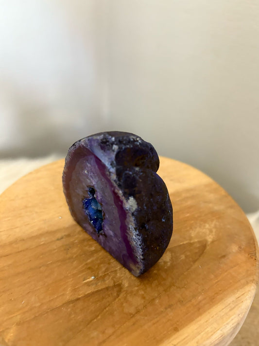 Druzy agaat geode paars