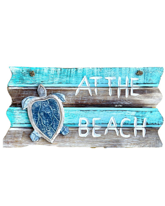 Wandbord At the beach