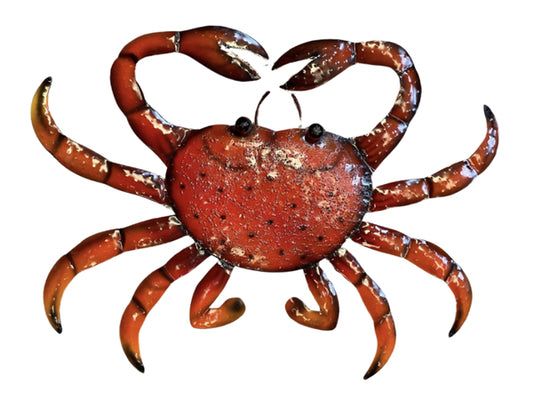 Upcycle art krab van blik