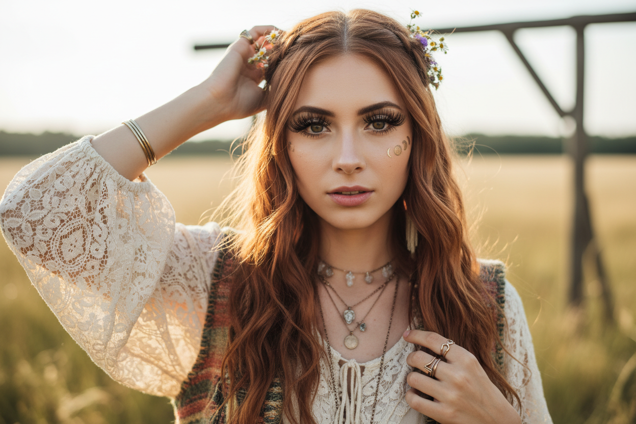 wimperextensions bohemian girl